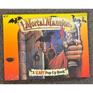 Mortal Mansion Pop-Up Book 1995 Grandreams Vintage Halloween Scary Complete